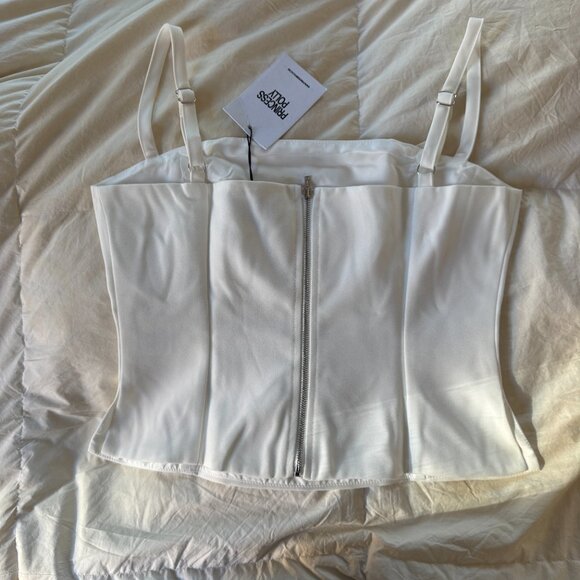 *NWT* Princess Polly Battersea Top - White - Picture 4 of 6
